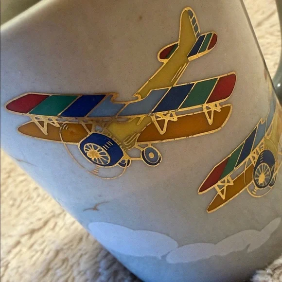 OTAGIRI Flying Biplanes Vintage Mug Set - Picture 11 of 12